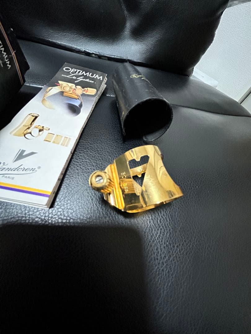 金メッキ【美品】Vandoren Optimum LC07P サックスリガチャー