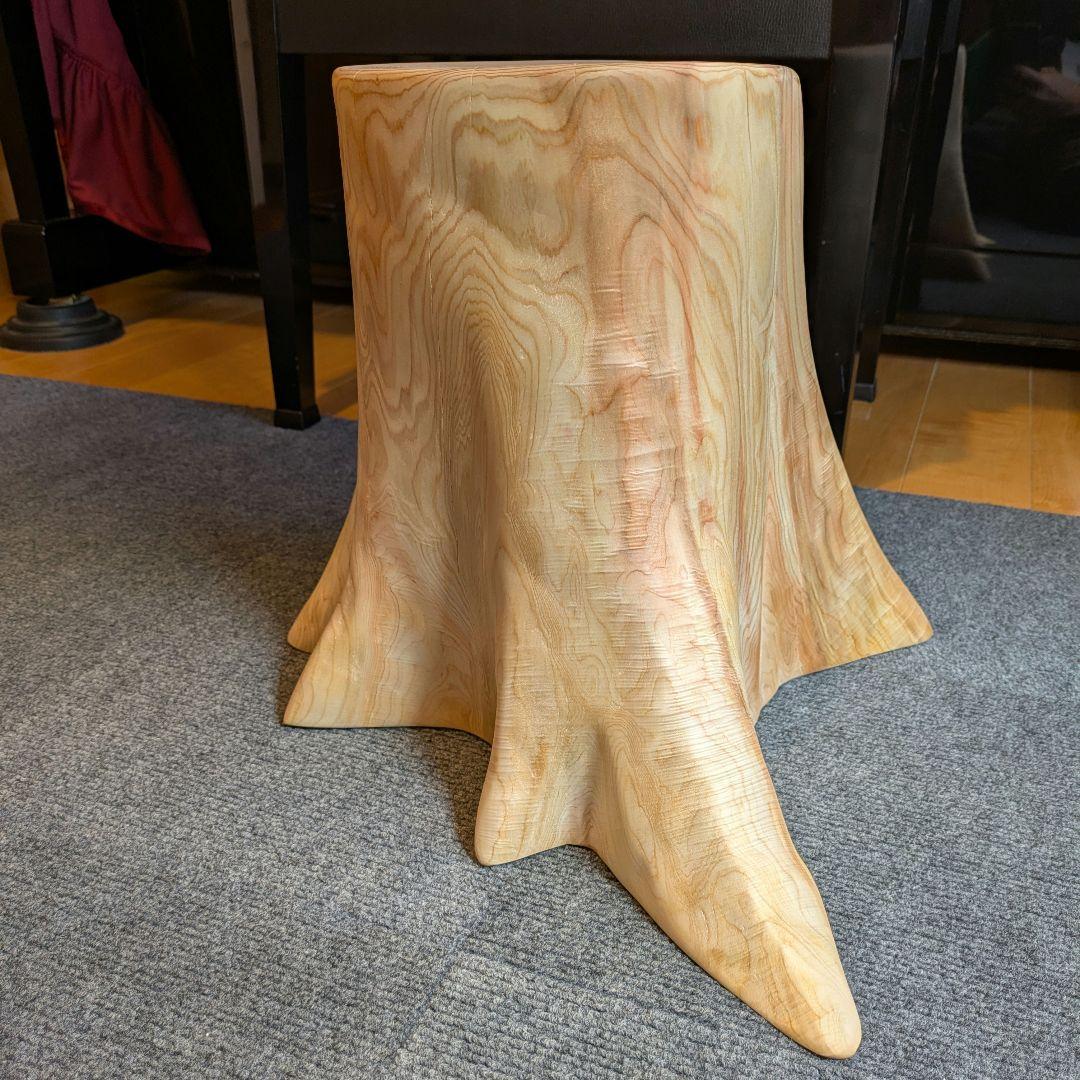 Ai　　檜　切り株　丸太　椅子　スツール　 高さ約32㎝