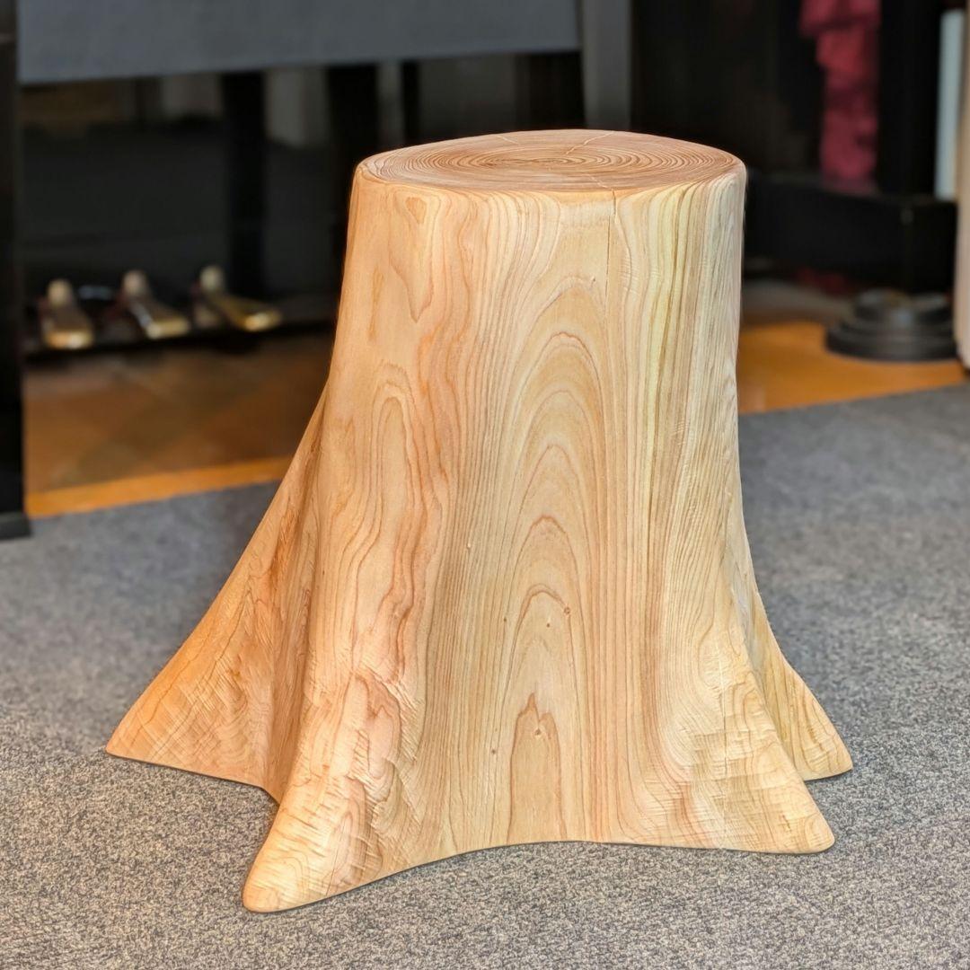Ai　　檜　切り株　丸太　椅子　スツール　 高さ約32㎝