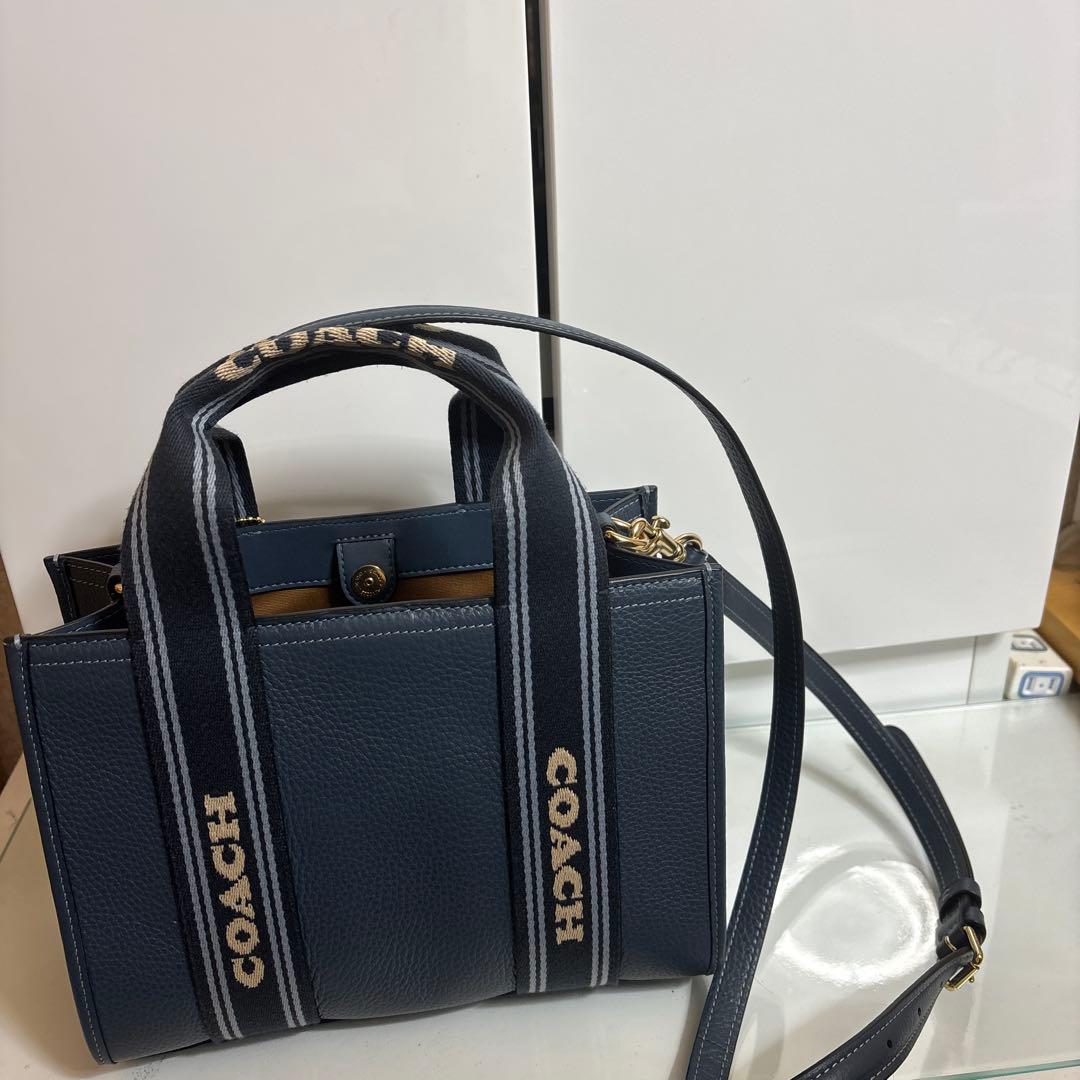 COACH ネイビー ハンドバッグ （nanamimi）