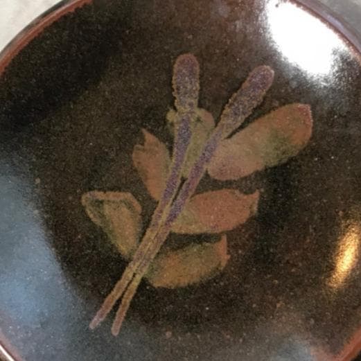 バーナードリーチ　花文　平皿 　民藝