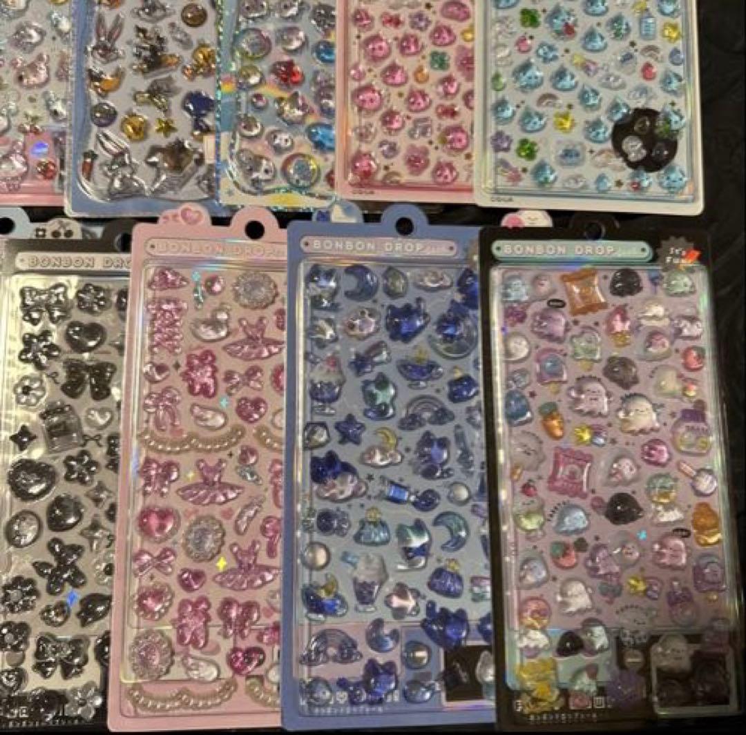 しずくちゃん　あわわちゃんボンボンドロップシール　 うるちゅるポップシール