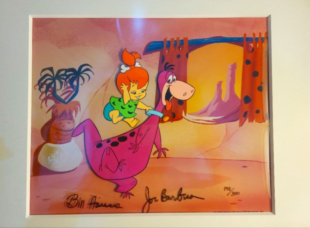 超希少限定300枚フリントストーン セル小石 ハンナバルベラ サイン入り