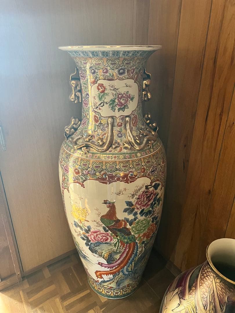 多色 陶器製 花瓶 約120cm