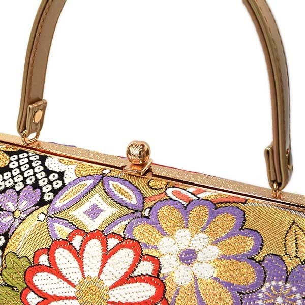 6565 LL バッグセット 正絹 西陣織 帯地 振袖用 25cm 新品