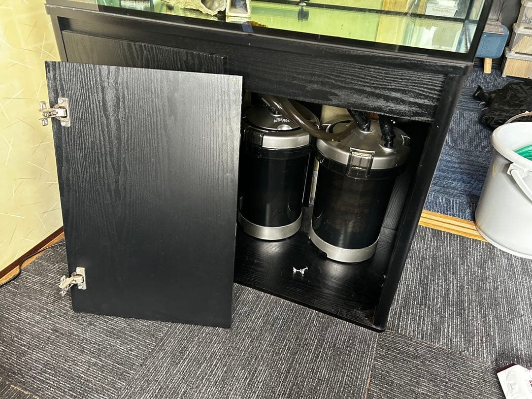 コトブキ　レグラスフラット　Ｆ−９００Ｌ　ブラックシリコン仕様　水槽台　セット