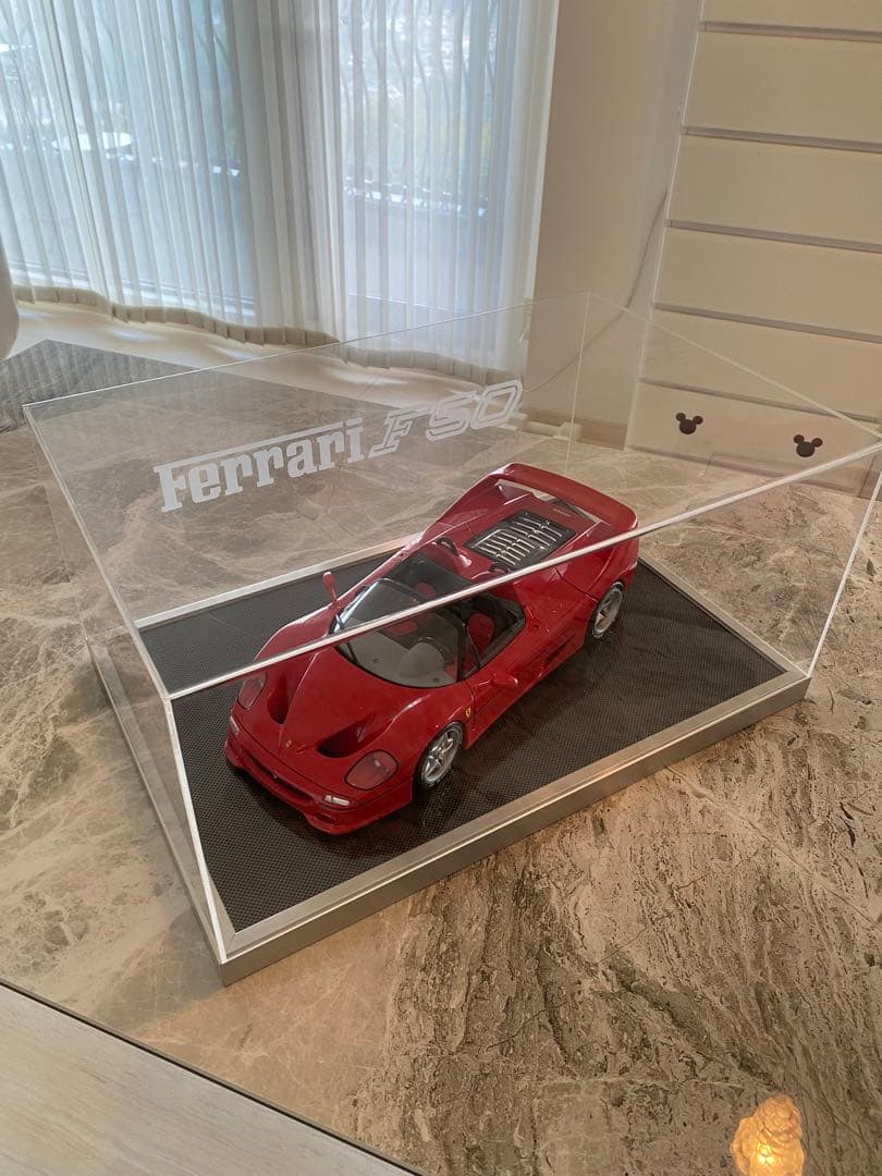 アクリルケース付きFerrari F50 ミニカー赤