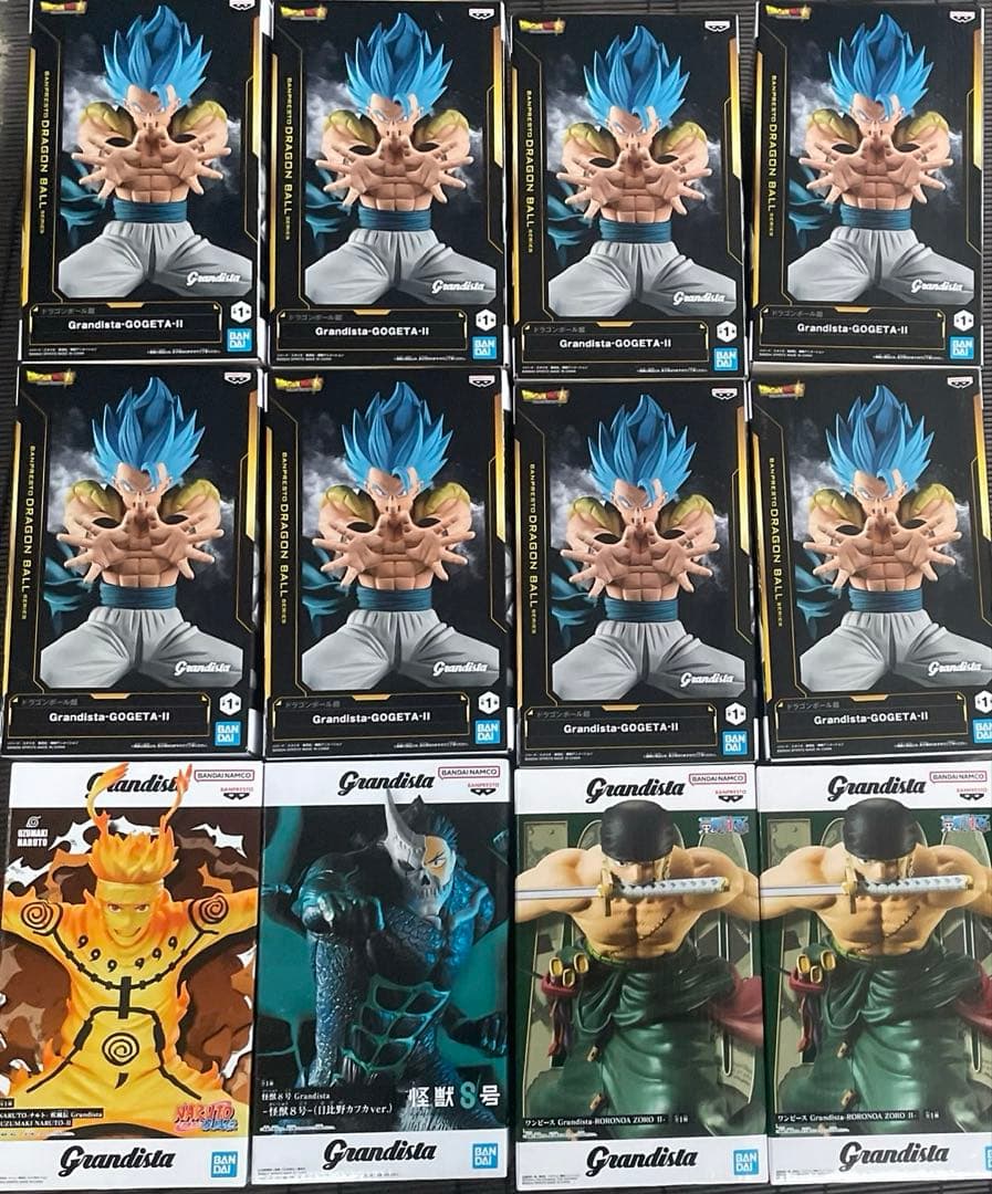 最新プライズフィギュアまとめ売り 4種類12体ゾロ＆ゴジータ