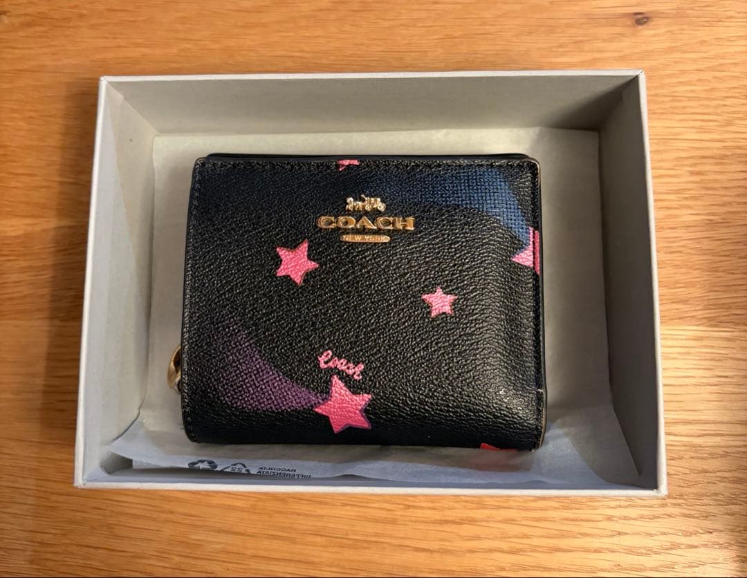 COACH 星柄 二つ折り財布