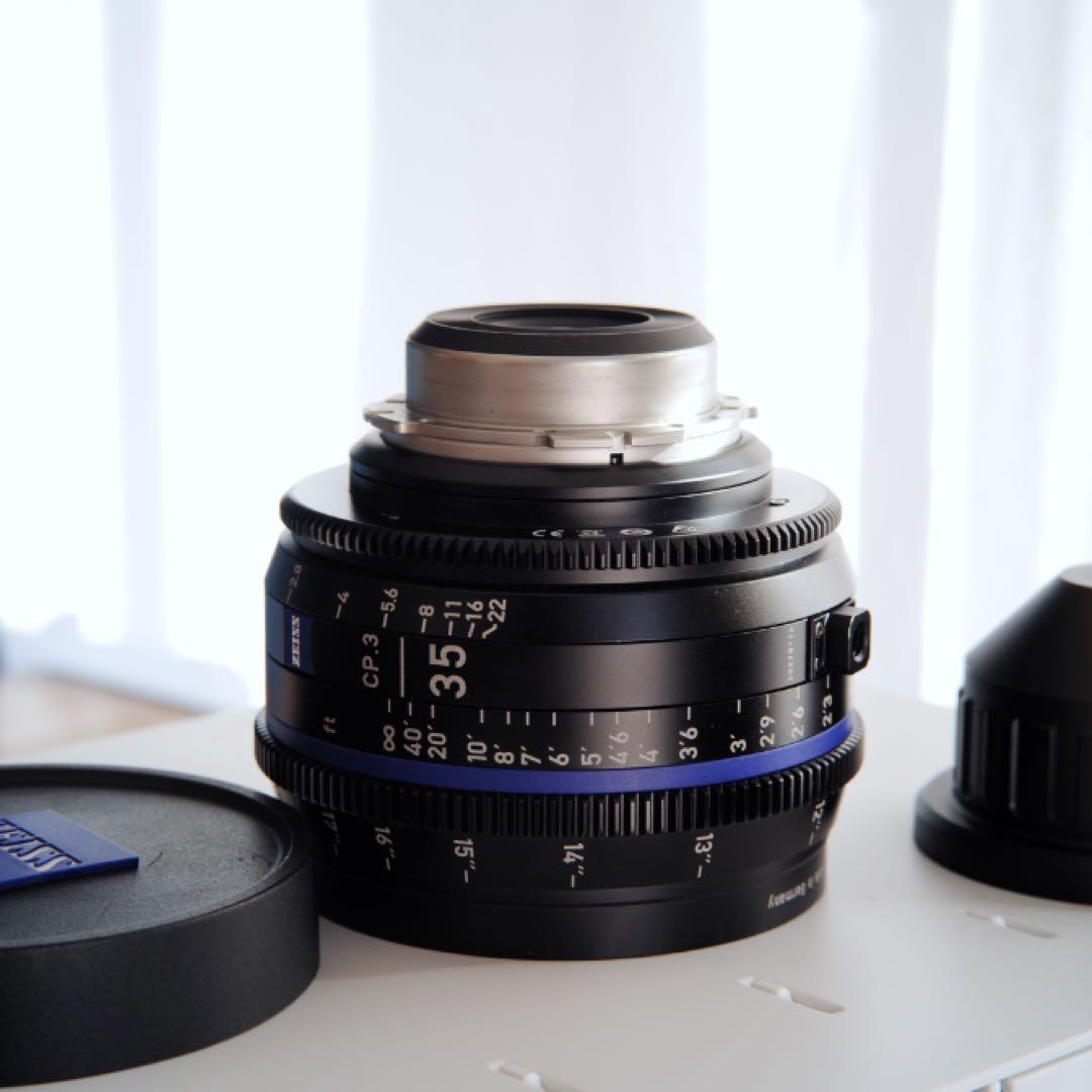 ZEISS CP.3 35mm T2.1 シネマレンズ　シネマカメラ