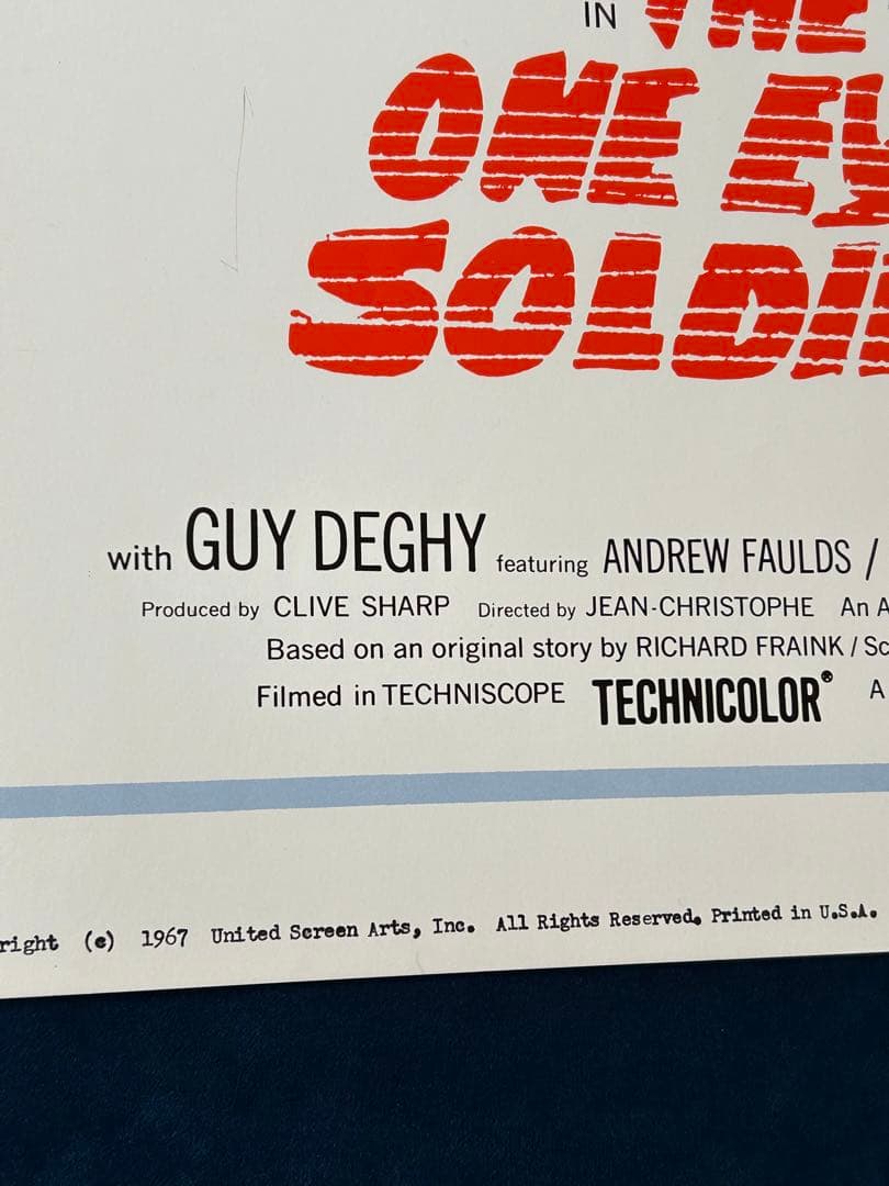 片目の兵士　USオリジナル映画ポスター