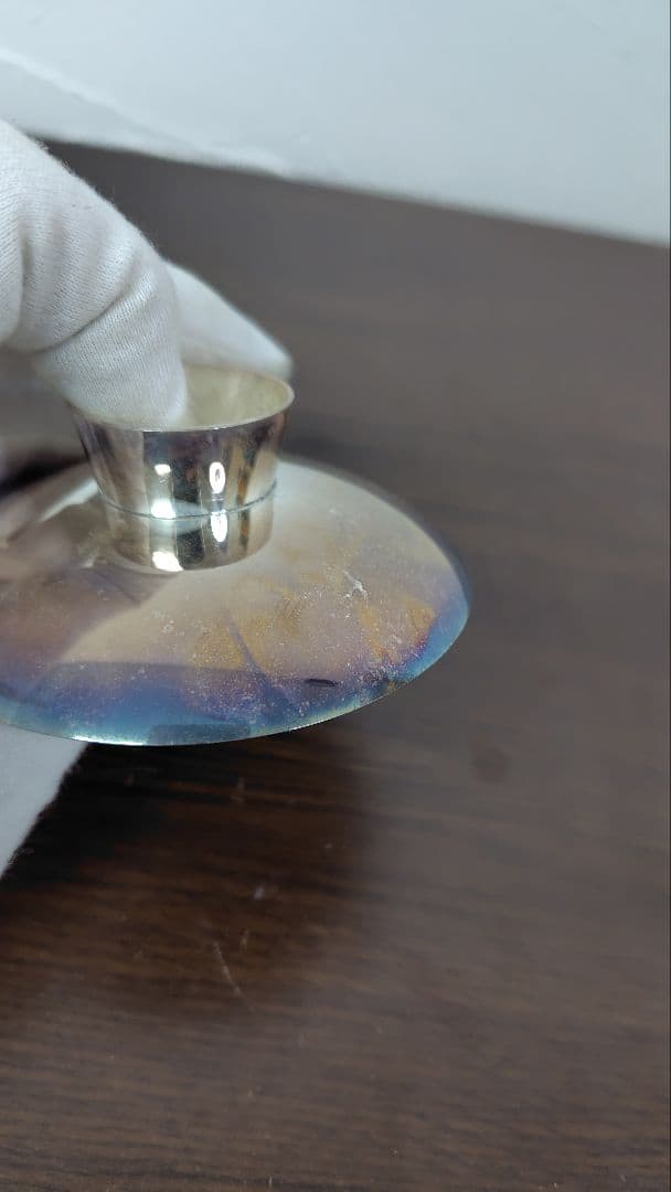 純銀製 小皿（刻印あり）