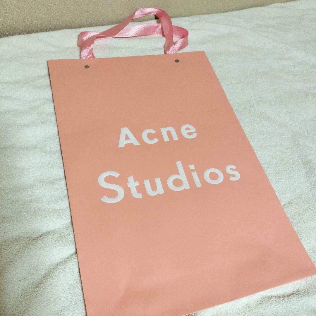 ライトグレー　男女兼用　Acne Studios 　マフラー フリンジスカーフ