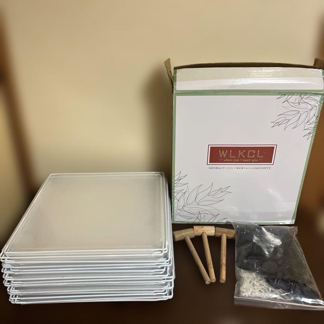 【お得】DIY 自由度の高い収納ラック 透明パネル60枚 35×35cm