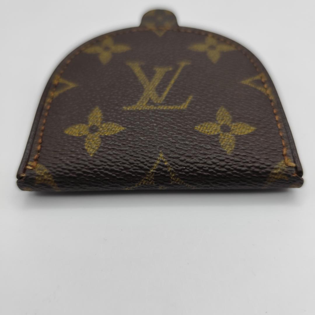 鑑定済美品 ルイヴィトンモノグラムポルトモネキュヴェットケースM61960