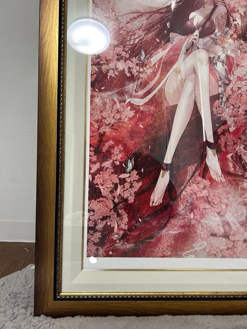 皐月恵　桃源郷　No1桁　版画　技法ジグレ