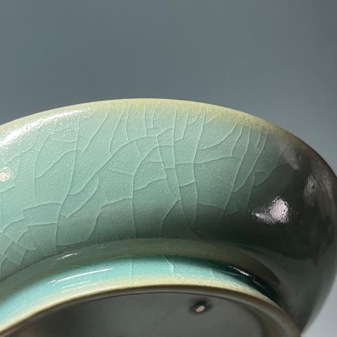 唐物 青磁洗 中国美術 古玩 擺件 SN785