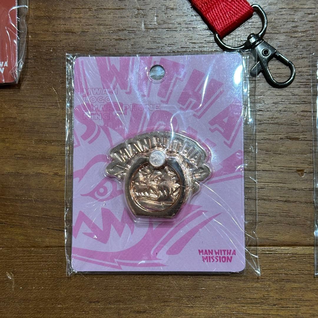 MWAM カラビナ スマートフォンリング ストラップ セット