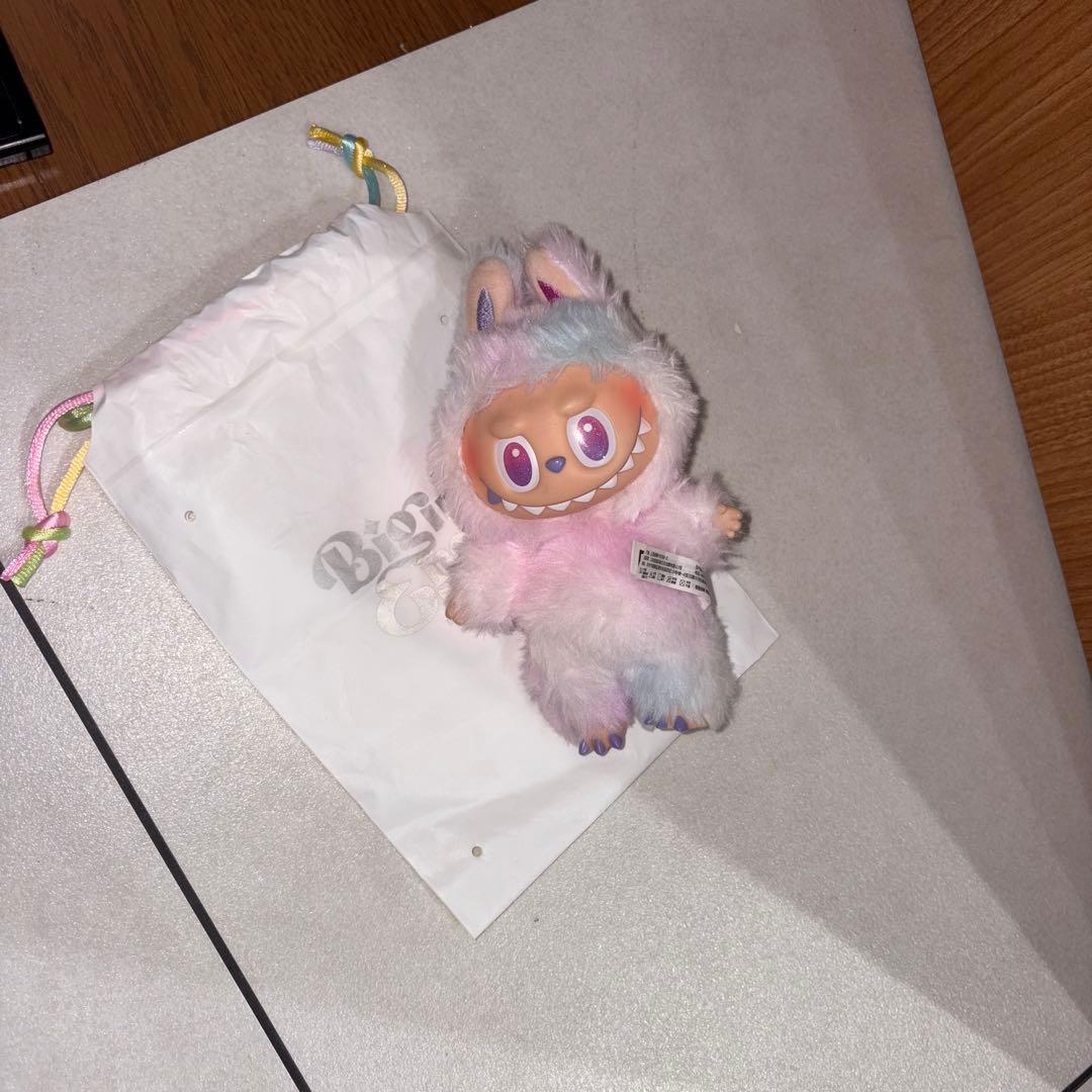 パステルウサギぬいぐるみ・巾着付き