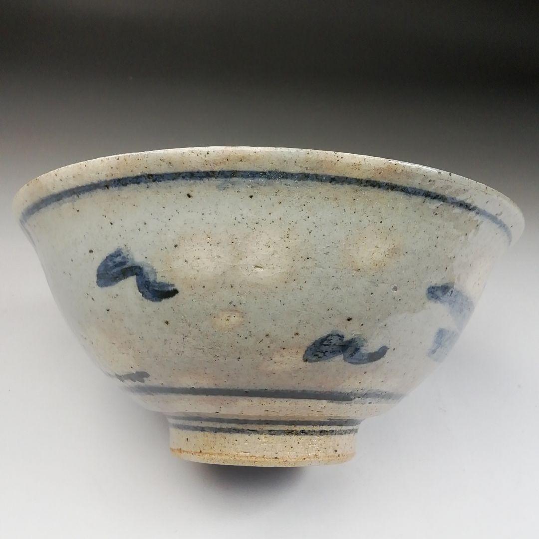 Ｔ４０２　茶碗　『安南写　蜻蛉図』『平茶碗』『浅見与し三 造』　共箱　茶道具