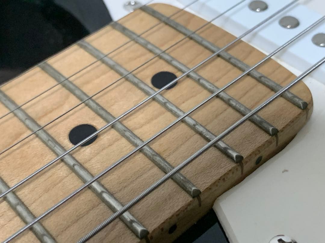 メーカー不明 ストラトキャスター メイプル指板 st 黒 ブラック ストラト