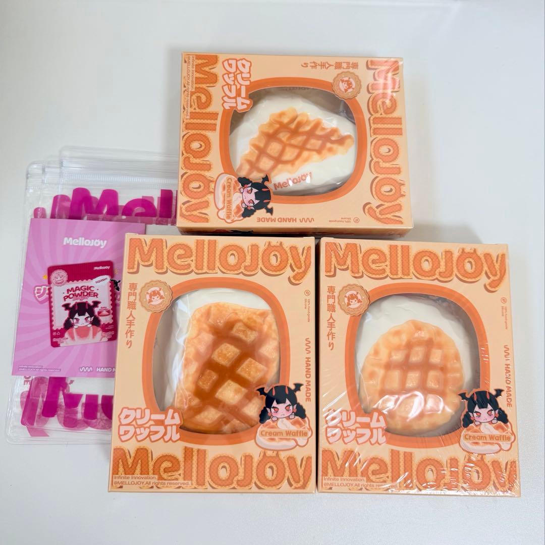 Mellojoy クリームワッフル(スクエア+まる+さんかく) 3種セット