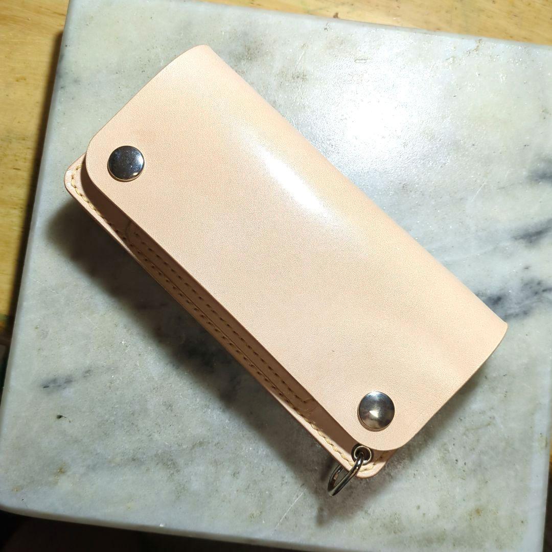 姫路ヌメ革 トラッカーウォレット ハンドメイド ロングウォレット 長財布 新品