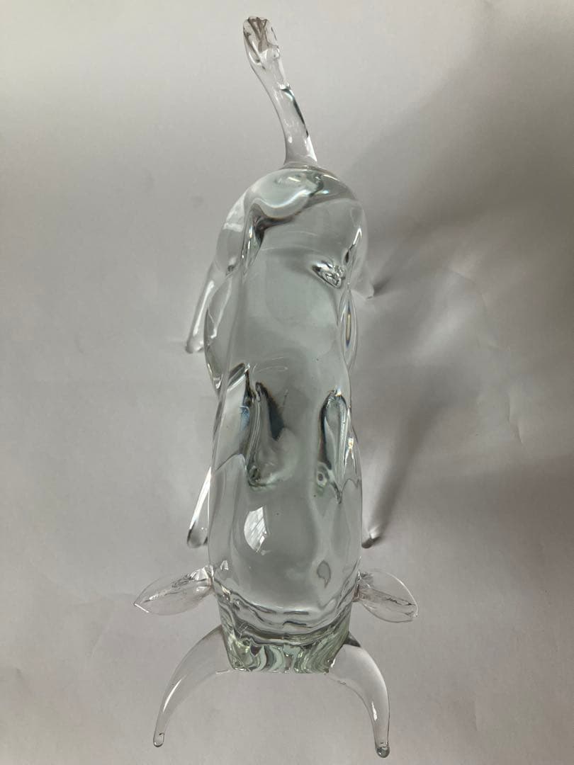 クリスタルガラス工芸 牛 置物