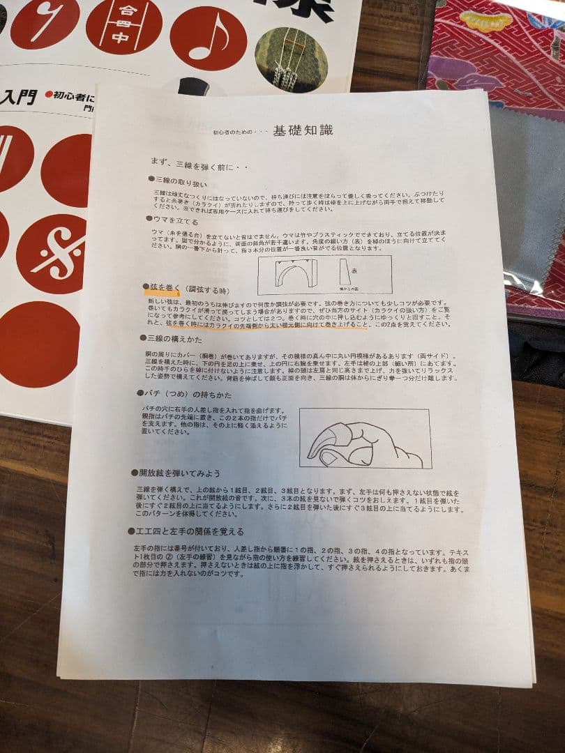 さ*な様 D1071　三線　リュックサック型　ケース　テキスト　教科書　弦　その