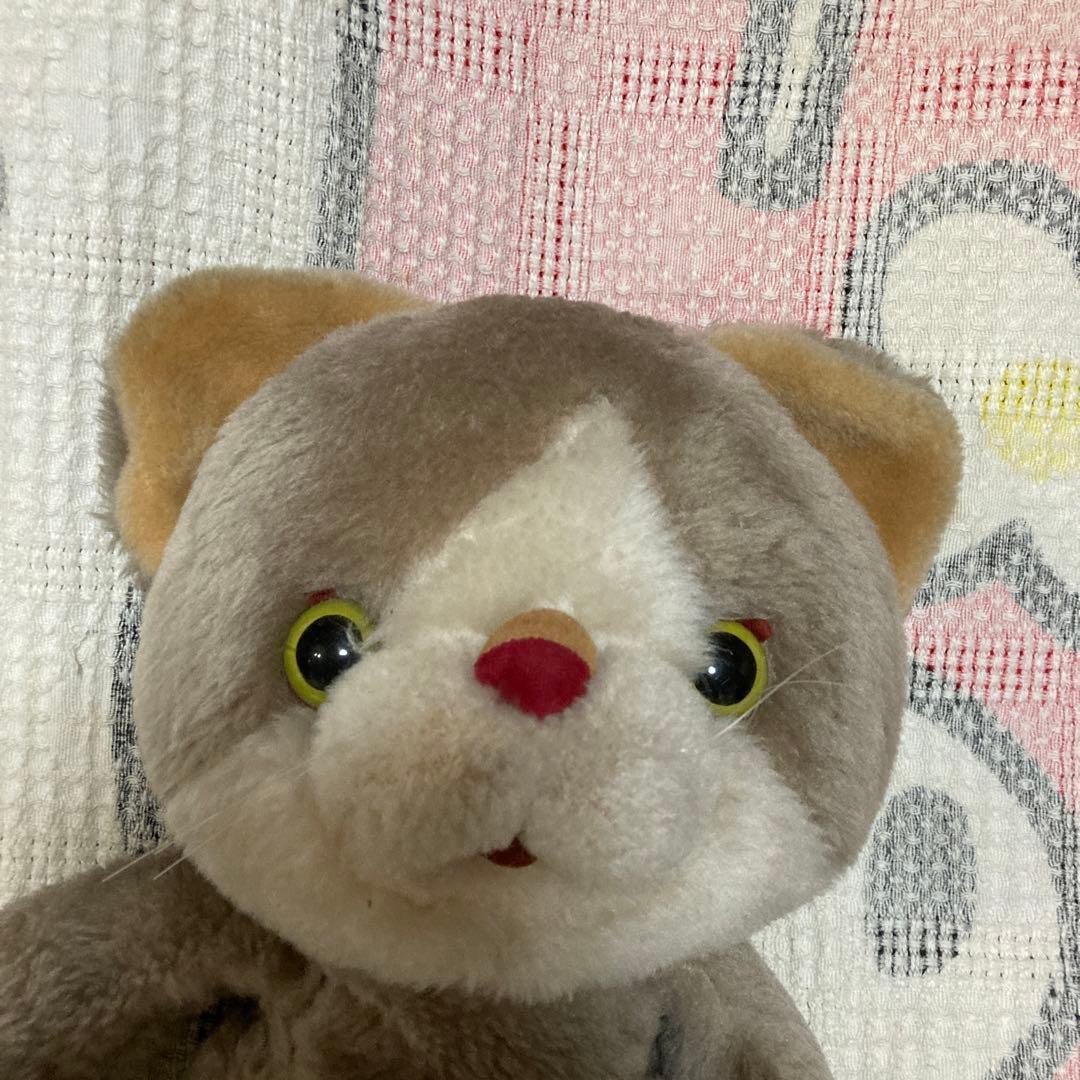 吉徳　昭和レトロ　ヴィンテージ ネコ　ぬいぐるみ　中古品