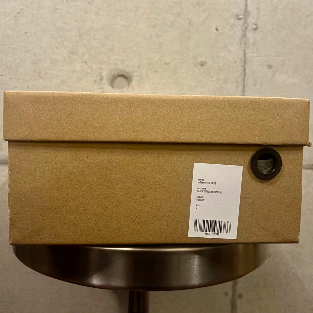 【新品】shiun BLACK SUEDE MOCCASIN　モカシン ブーツ