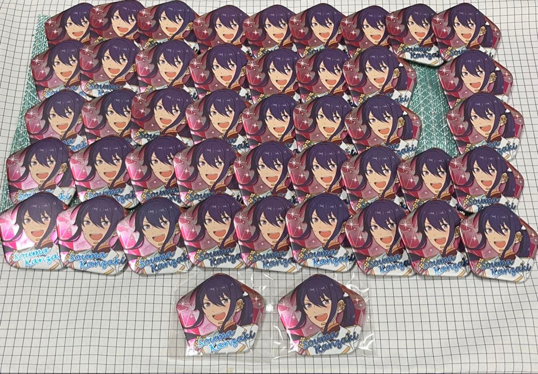 ジェムカット缶バッジ 神崎颯馬 五角形 45個