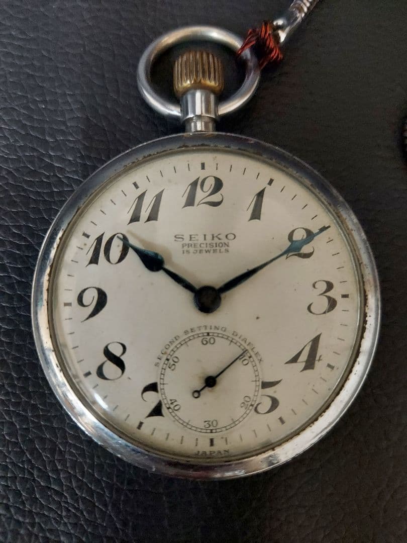 ★国鉄『SEIKO 手巻き懐中時計/ホイッスル』鉄道グッズ2点セット/ジャンク品