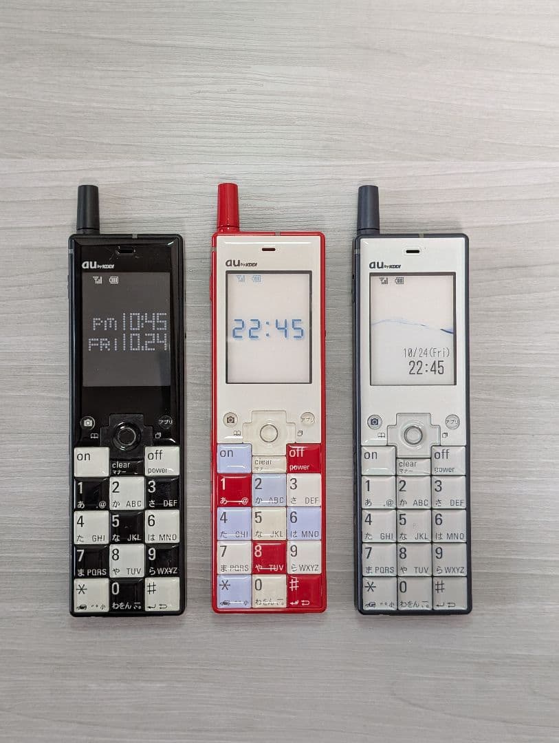 au INFOBAR 携帯電話モック 3台セット