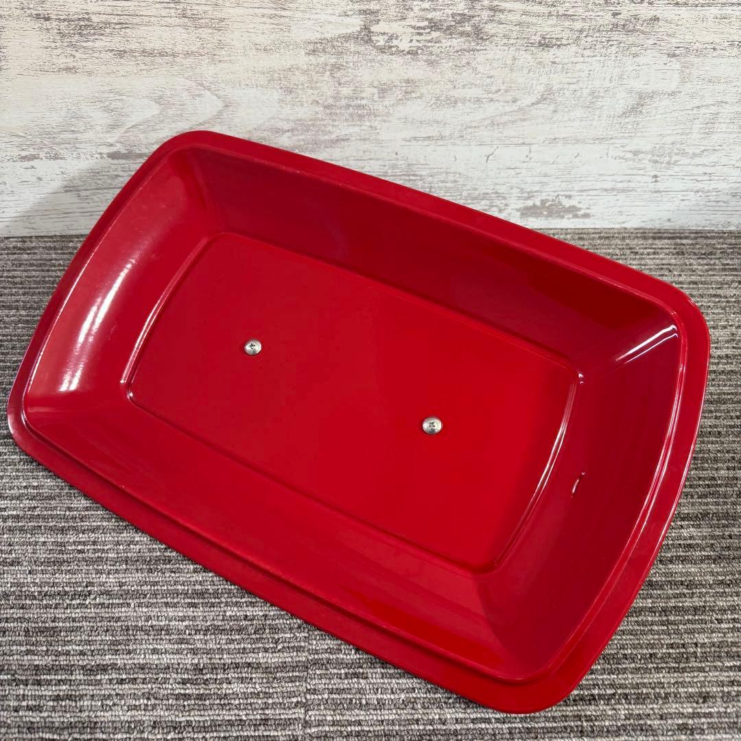 ホットプレート 2分割トレイ たこ焼きプレート付き ブルーノ グランデ 赤