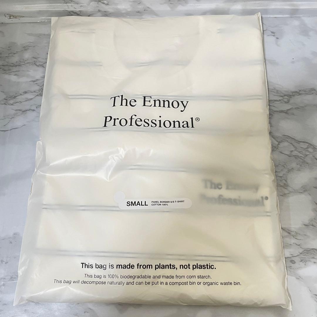 ENNOY PANEL BORDER S/S T-SHIRT （White）