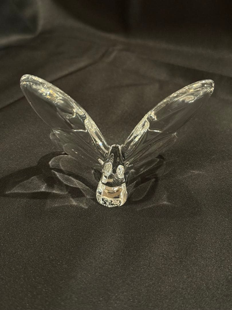 バカラ 　 蝶 　ラッキーバタフライ　クリアオブジェ 　置物　baccarat