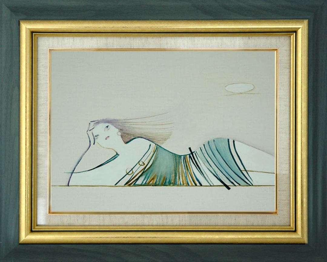 油絵 菅家令子 絵 絵画 インテリア F3-041114 人物 女性像