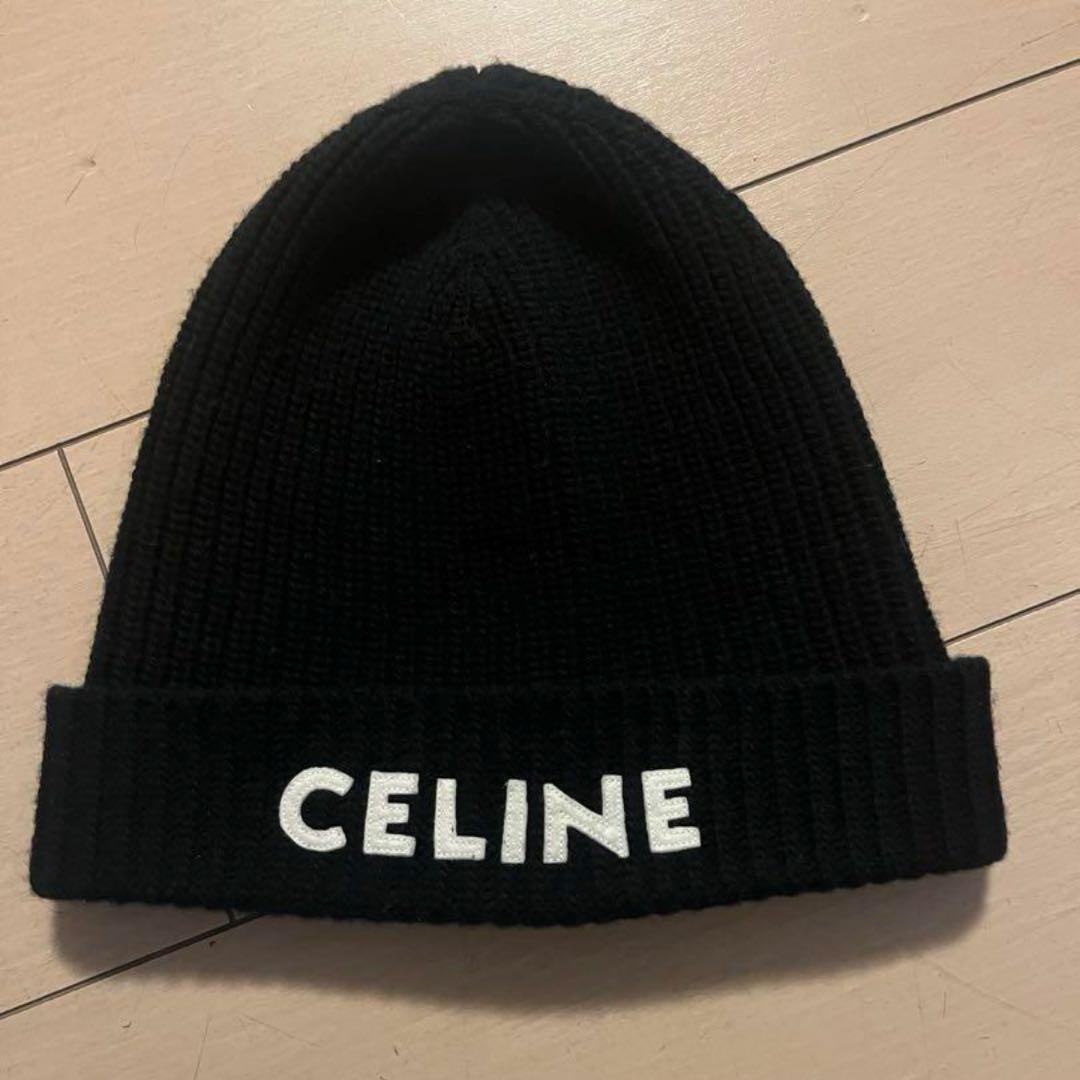 最安値！CELINE ブラック ニット帽