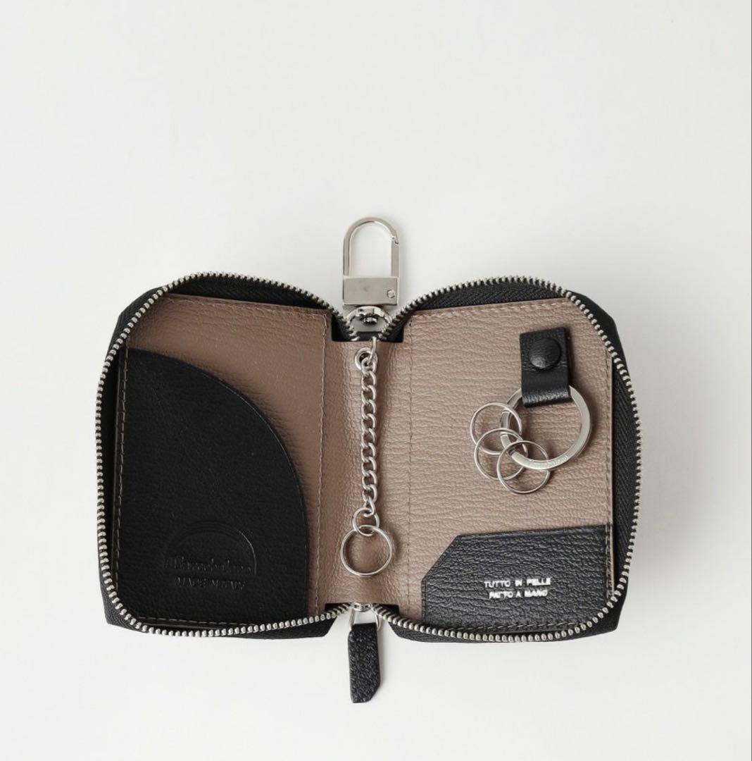 L'arcobaleno スマートWキーケース BLACK*GRAY