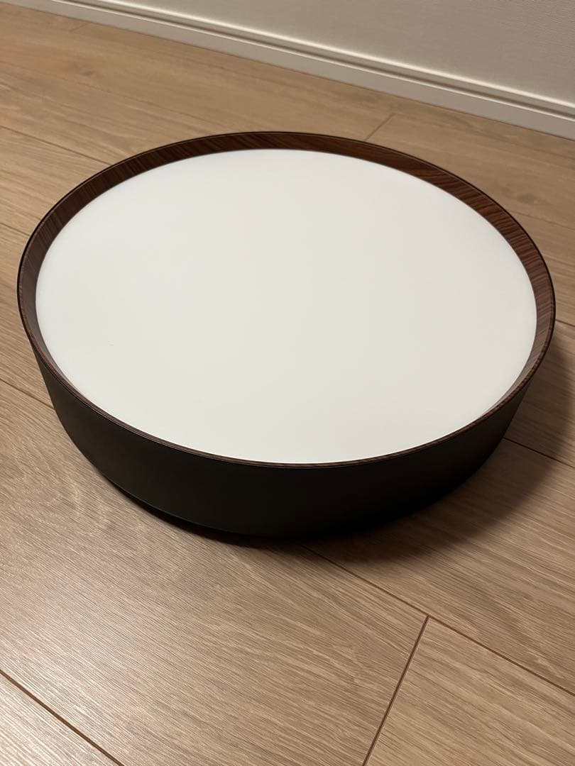 Glow LED-ceiling light ~8畳用　ブラック+ライトウッド