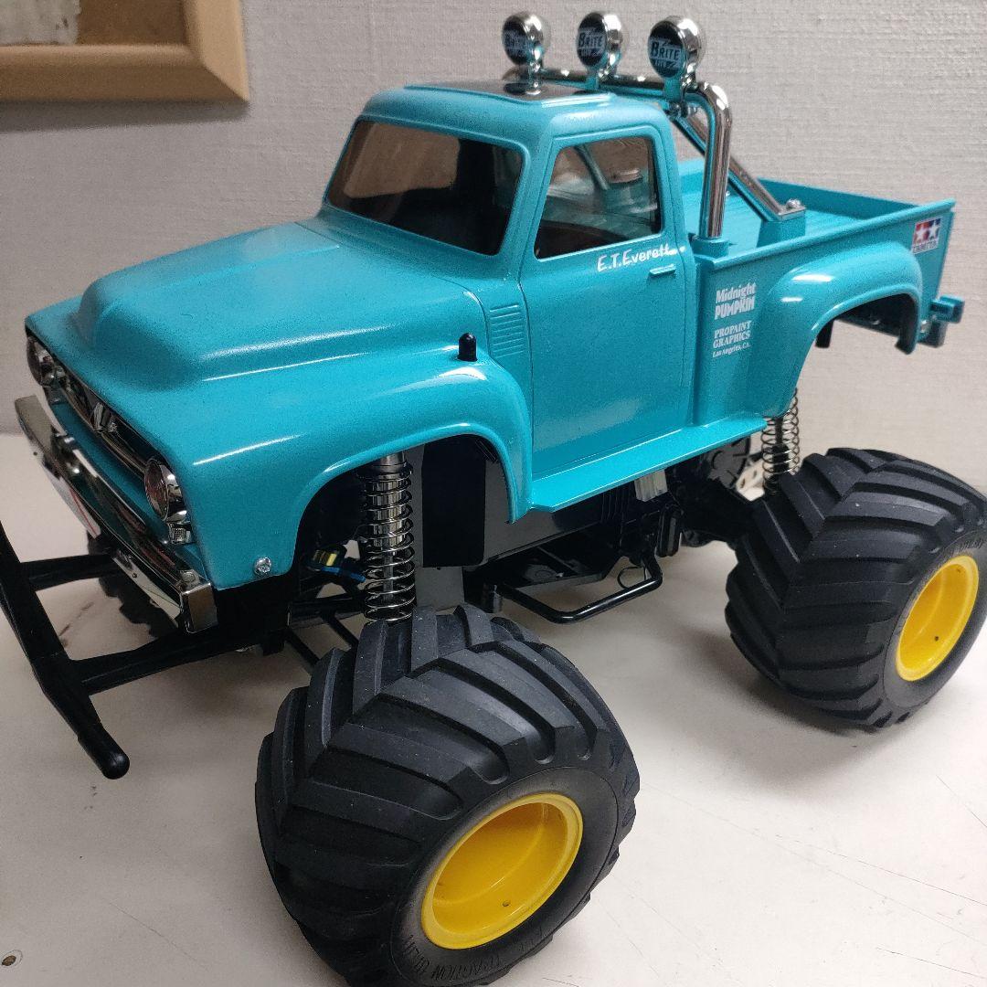 【走行少】タミヤ ミッドナイトパンプキン、プロポ、メカ付き