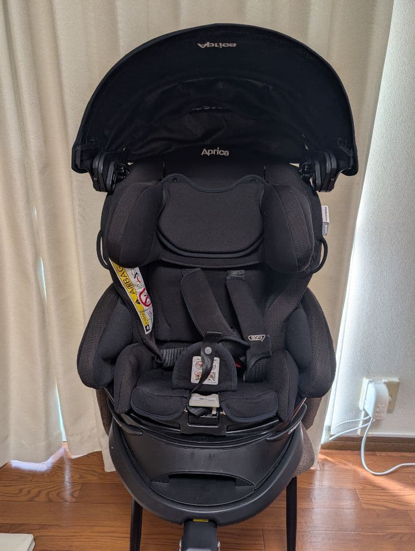 Aprica 車用チャイルドシート ブラック フラディアグロウ