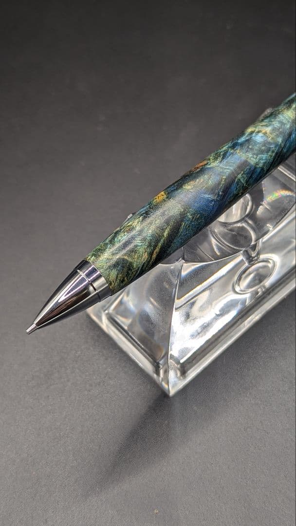 259ペン工房翌檜　スタビライズドウッドバーチバール　木軸シャーペン　ボールペン