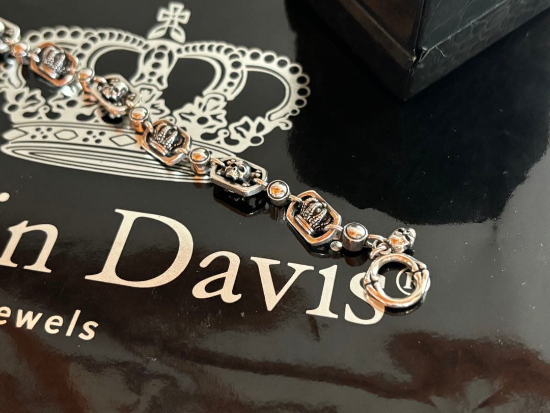 Fine様つむじJustin Davis スカルクラウンブレスレット