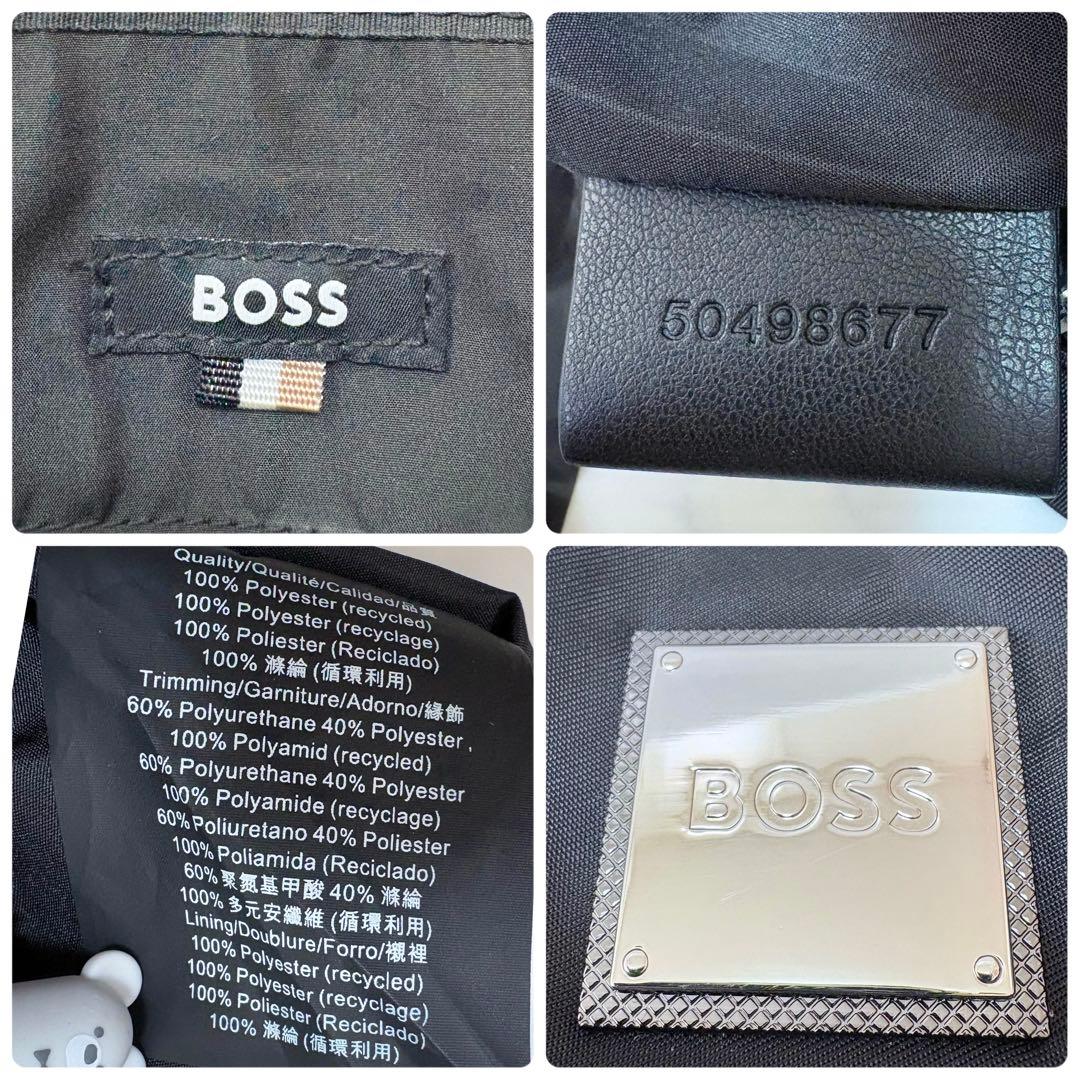 美品 HUGO BOSS ビジネスバッグ ブリーフケース 2WAY ナイロン 黒