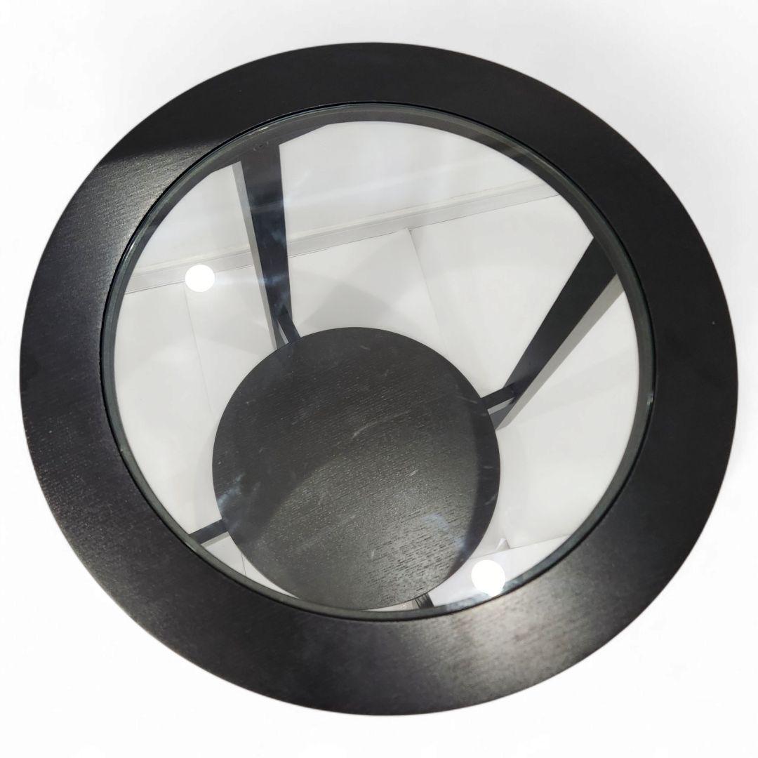 IKEA イケア マルムスタ サイドテーブル 丸型 ガラストップ 廃盤 美品