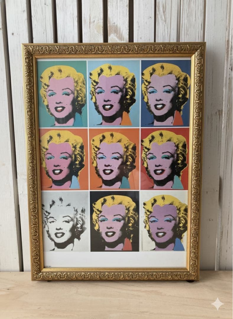 アンディウォーホル　マリリンモンロー　額付き　Andy Warhol A3サイズ