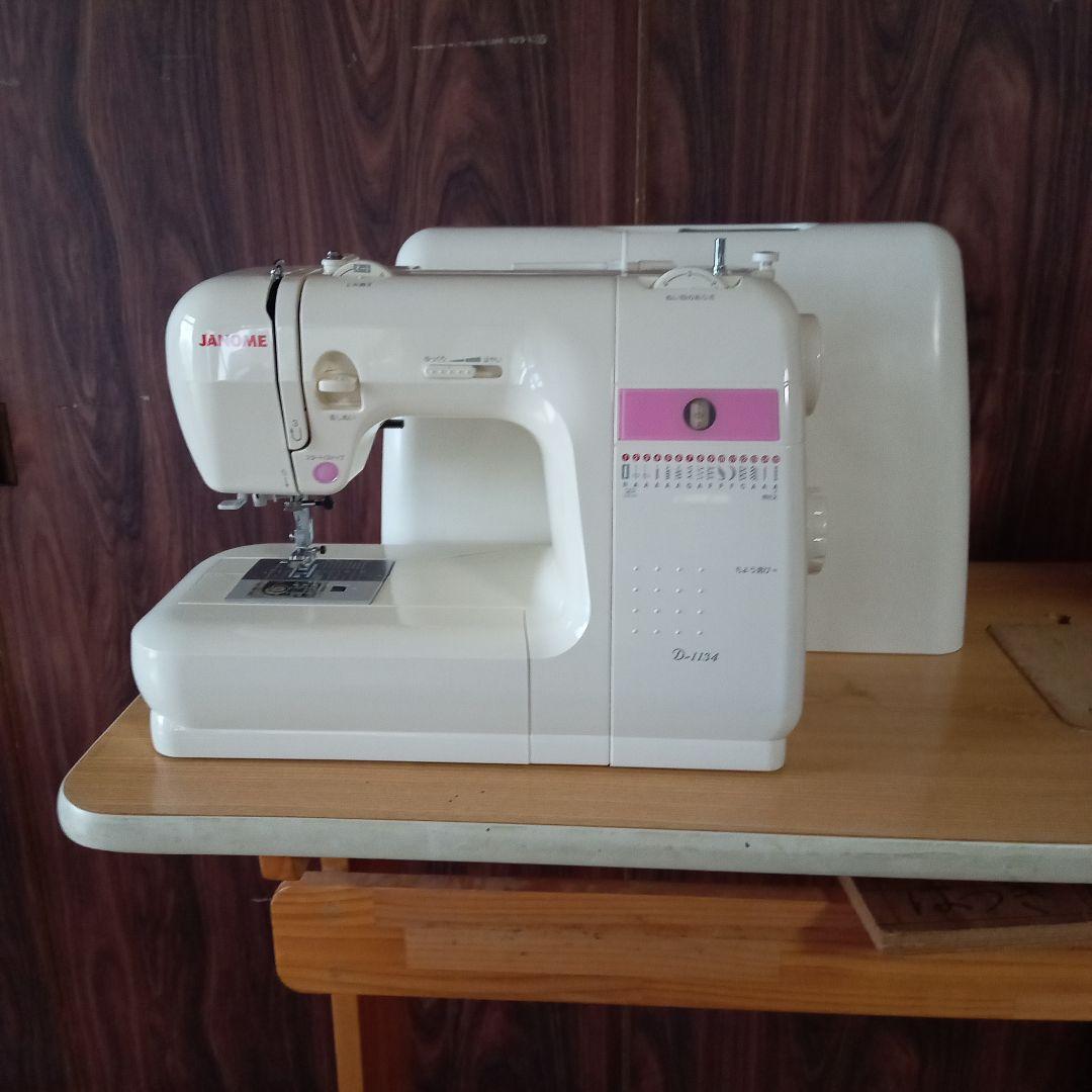 ジャノメ電子ミシン本体　分解メンテナンス済み　フットコントローラー付き