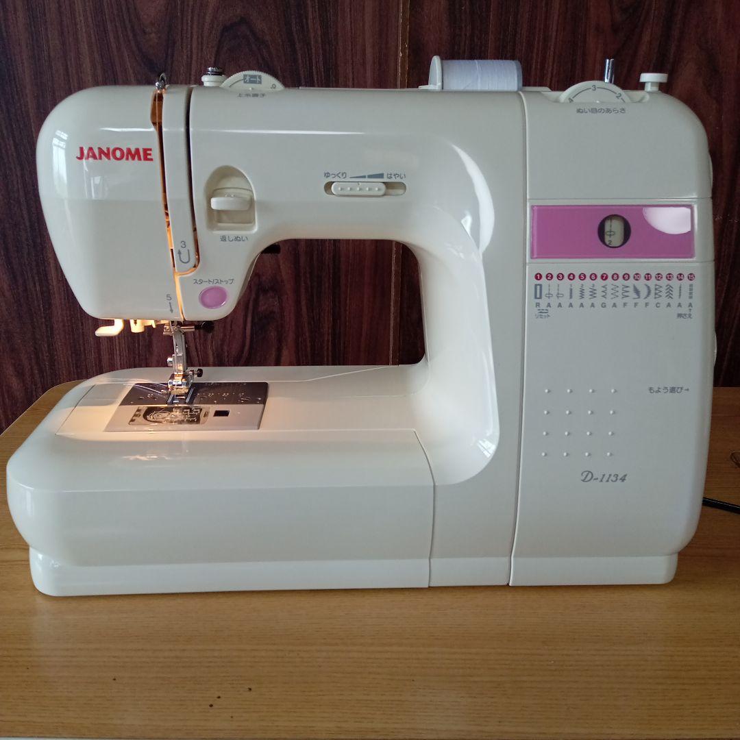 ジャノメ電子ミシン本体　分解メンテナンス済み　フットコントローラー付き